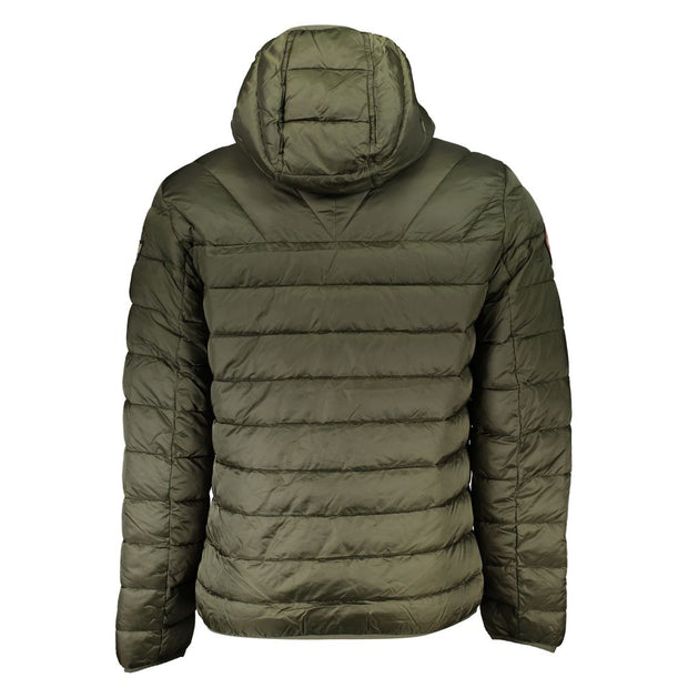 Green Polyamide Men Jacket