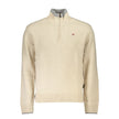 Beige Fabric Men Sweater