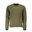 Green Fabric Men Sweater