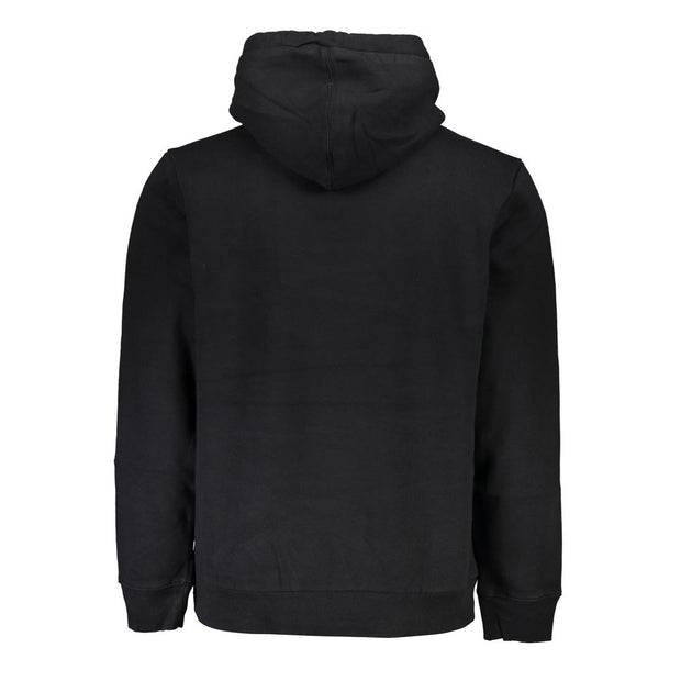 Black Cotton Men Sweater