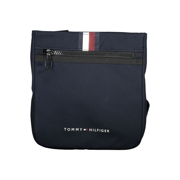 Blue Polyester Men Shoulder Bag