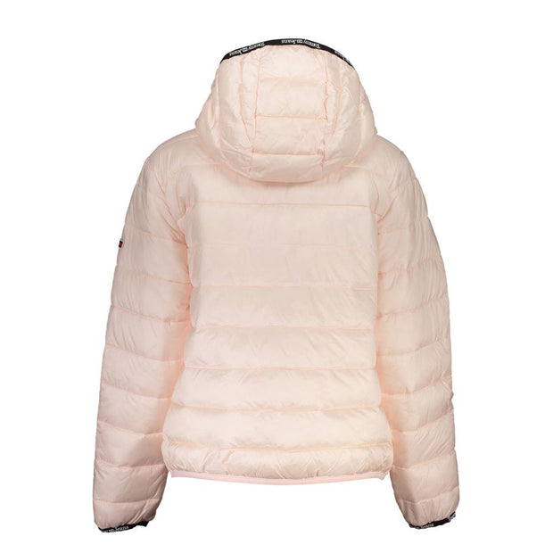 Pink Polyester Women Jacket