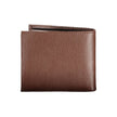 Sleek Brown Leather Wallet with Contrast Details