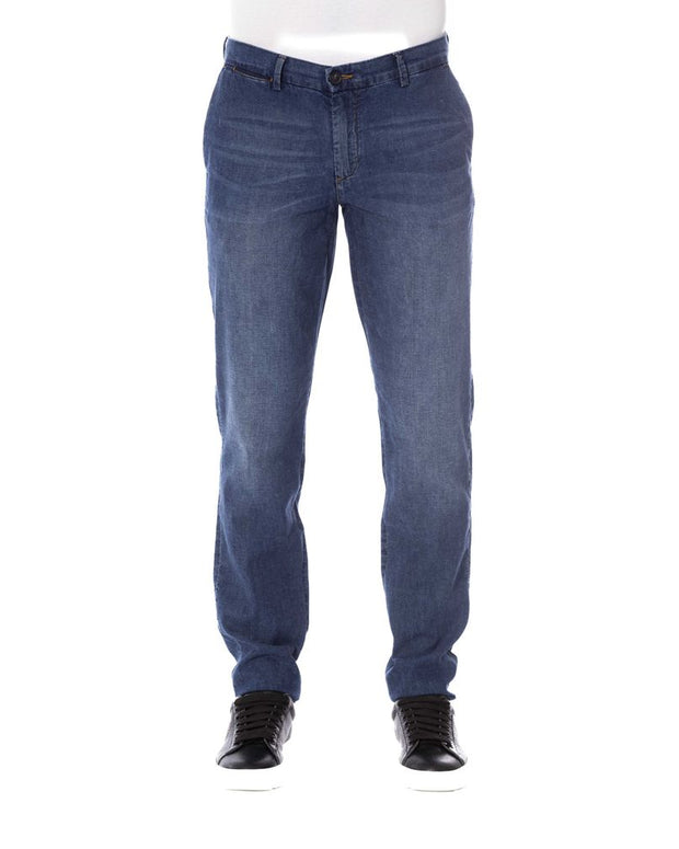 Blue Cotton Men Jeans