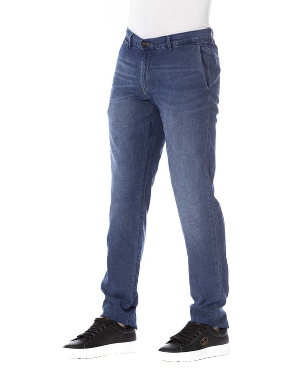 Blue Cotton Men Jeans