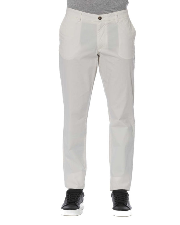 White Cotton Men Jeans