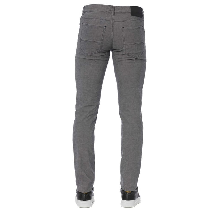 Gray Cotton Men's Pants