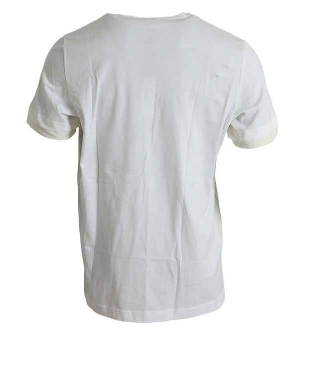 White Cotton Pocket Short Sleeves T-shirt