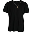 Black Silver Chain Short Sleeve T-shirt