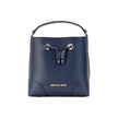 Mercer Small Navy Pebbled Leather Bucket Crossbody Bag Purse