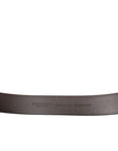 Brown Calf Leather Gold Metal Buckle Belt