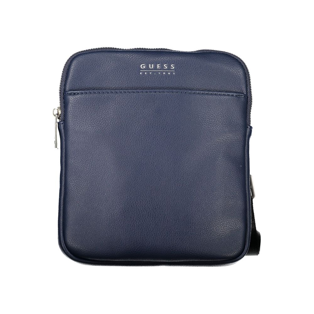 Sleek Blue Shoulder Bag with Ample Storage