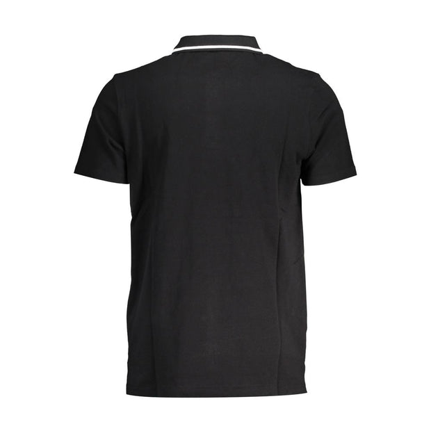 Sleek Contrast Detail Polo Shirt