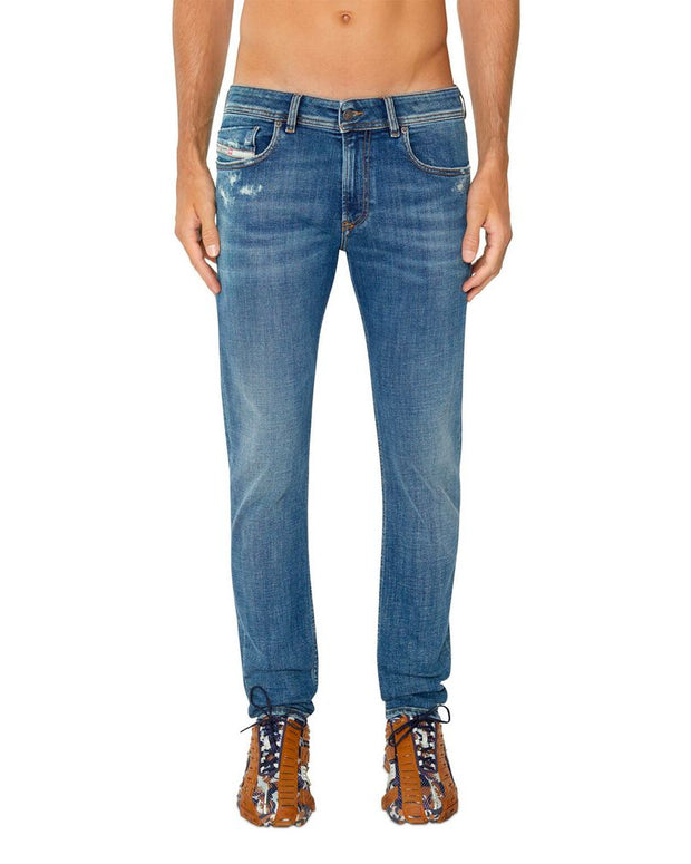 Blue Cotton Men Skinny Jean
