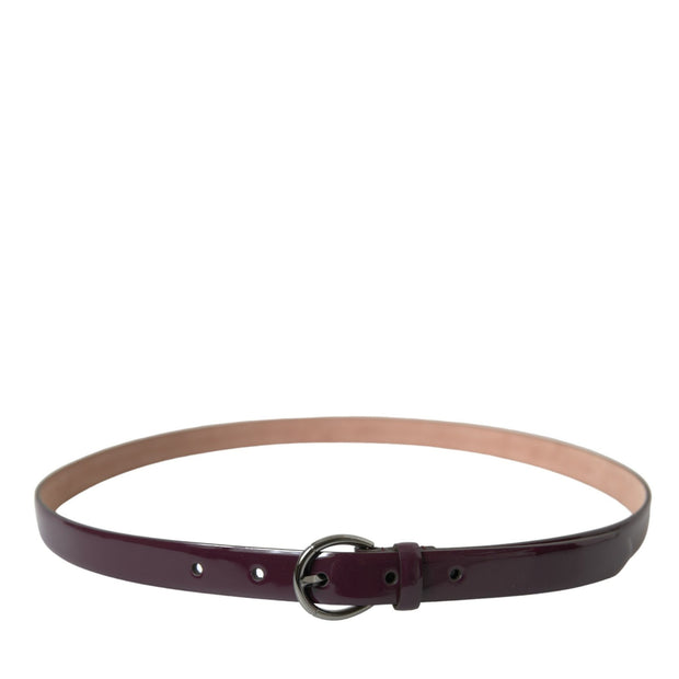 Elegant Maroon Leather Waist Belt