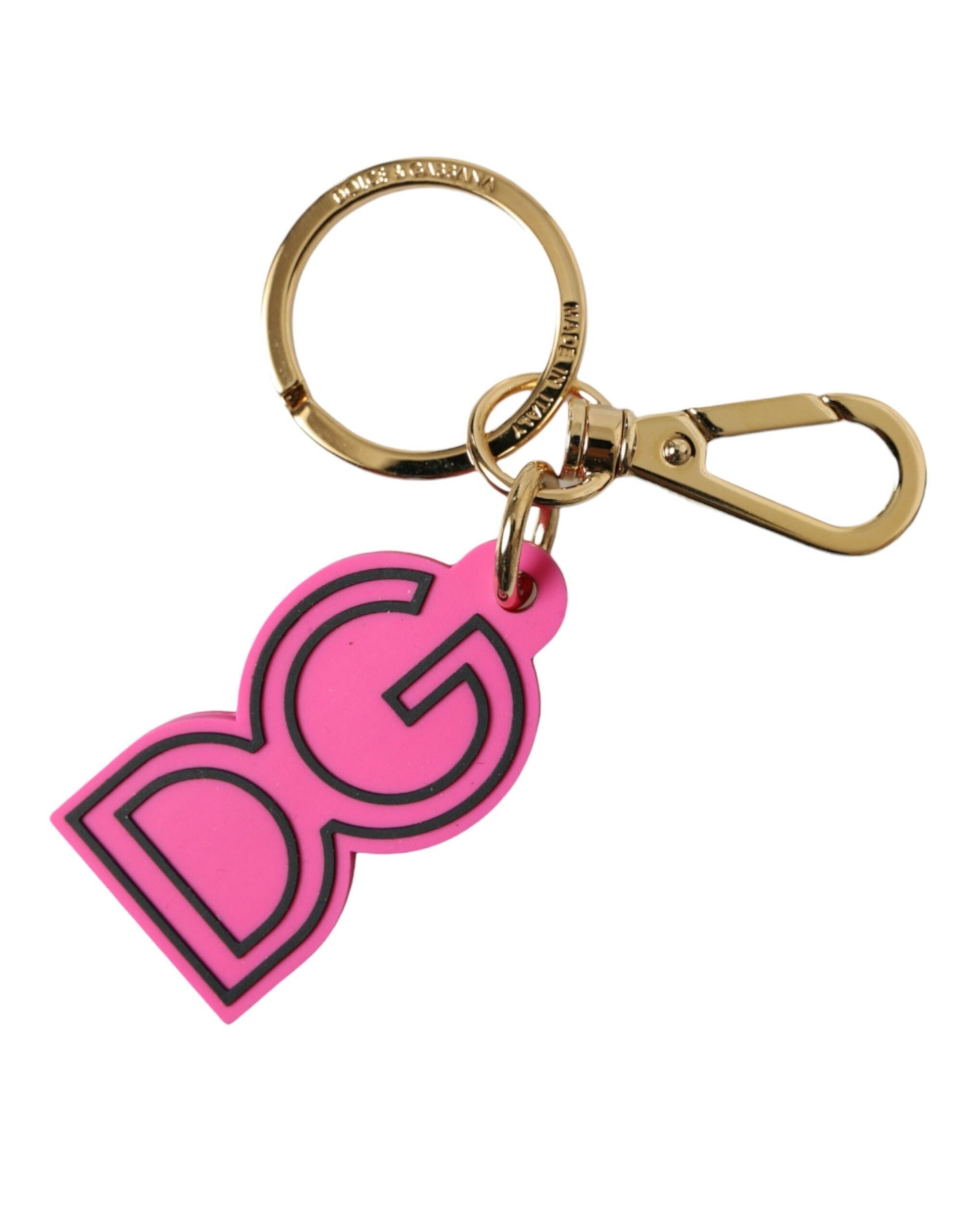 Chic Gold and Pink Keychain Elegance