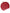 Red Calfskin Leather Round Logo Hand Mirror Holder