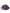 Purple Calfskin Leather Round Logo Hand Mirror Holder