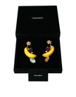 Chic Clip-on Banana Dangle Earrings