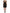 Black Silk Pleated Lace Chiffon Mini Dress