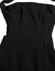 Black Sheath Halter Sleeveless Midi Dress