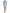 Light Blue Floral Jacquard Puff Sleeve Mini Dress