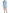 Light Blue Floral Jacquard Puff Sleeve Mini Dress