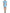 Light Blue Floral Jacquard Puff Sleeve Mini Dress