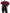 Black Red Patterned Cropped Coat Jacket