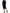 Black Wool High Waist Pencil Cut Midi Skirt