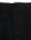Black Wool High Waist Pencil Cut Midi Skirt