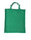Green Jersey Fabric Logo Shoulder Shopping Tote Shopping Bag