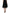 Black High Waist A-line Knee Length Skirt