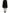 Black High Waist A-line Knee Length Skirt