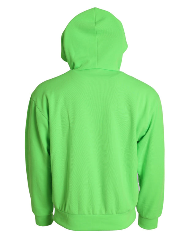 Neon Green Hooded Full Zip Top Sweater