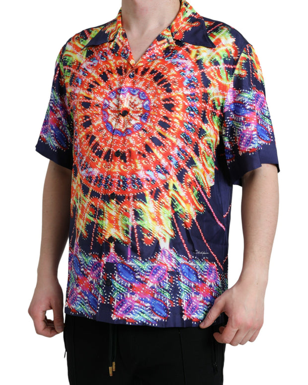 Multicolor Luminarie Silk Casual Shirt