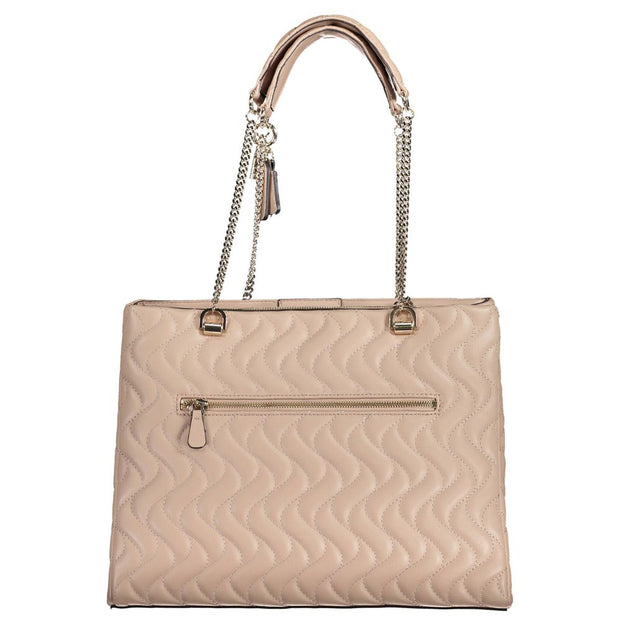 Pink Polyethylene Handbag