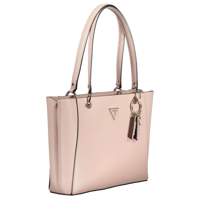 Pink Polyethylene Handbag