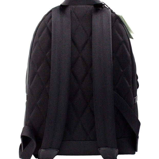 Abbeydale Branded Stamp Black Nylon Backpack Shoulder Bookbag