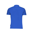 Blue Cotton Polo Shirt