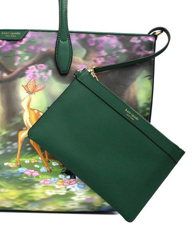 Disney Sutton Bambi Coated Canvas Shoulder Tote Handbag Purse