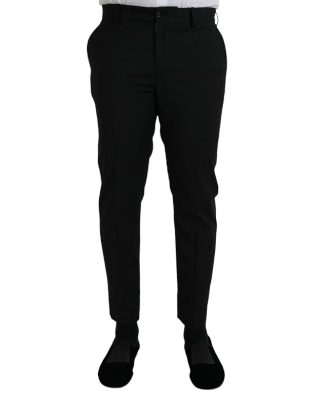 Black Wool SlimFit Dress Formal Pants