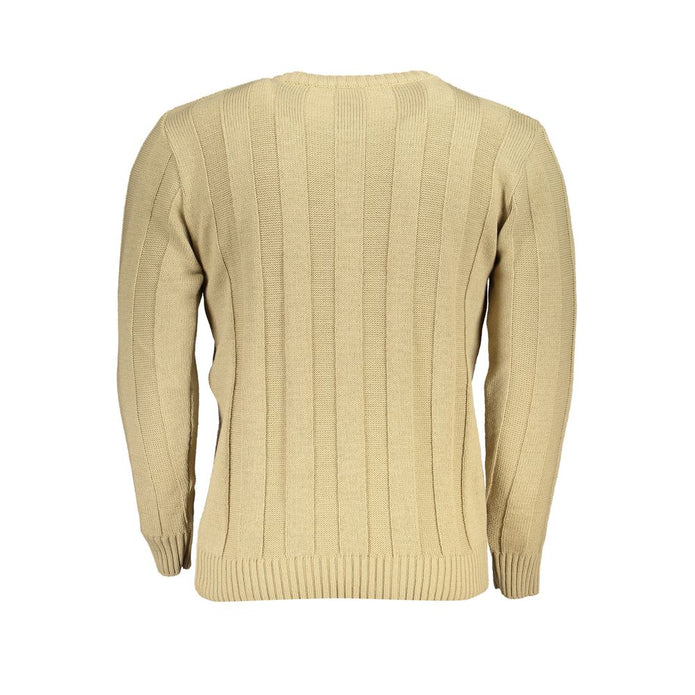 Beige Fabric Sweater