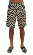 Striped Casual Knee-High Shorts