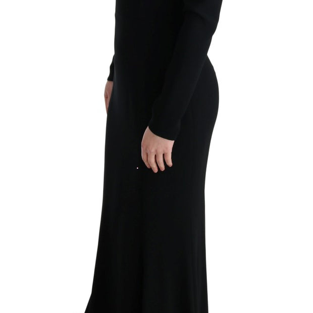 Elegant Full Length Sheath Gown in Black