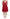 Pink Patterned A-line Above Knees Dress