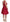 Pink Patterned A-line Above Knees Dress