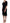 Black Floral Ricamo Sheath Dress