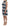 Blue White Striped Silk Stretch Shift Dress