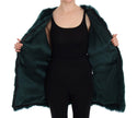 Exquisite Green Alpaca Fur Long Vest